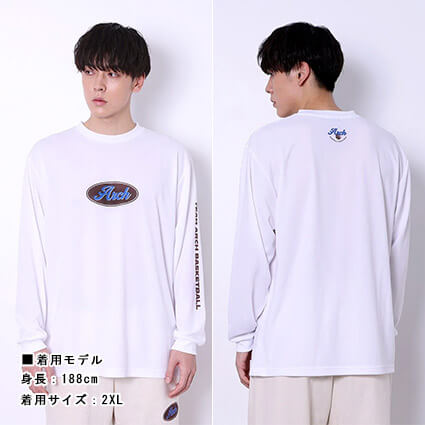 Arch Oval Logo L/S　白