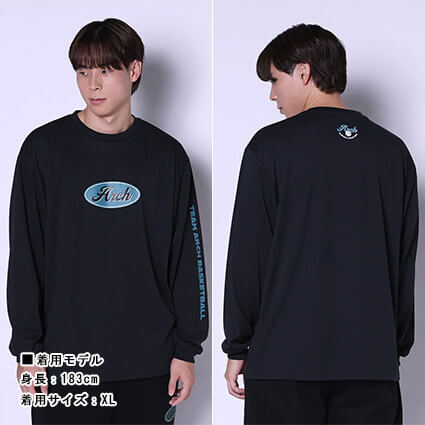 Arch Oval Logo L/S　黒