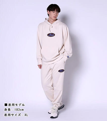 Arch Oval Logo Sweat P/O Parka　ペイルオーク