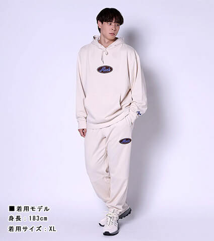 Arch Oval Logo Sweat Pants　ペイルオーク