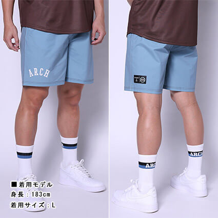 Arch College BB Shorts　ストーンブルー