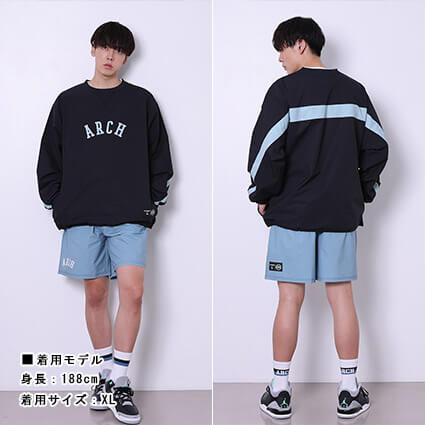 Arch College BB Shorts　ストーンブルー