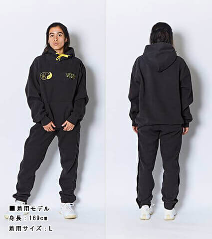 AKTR Yin-Yang Sweat Hoodie　チャコール