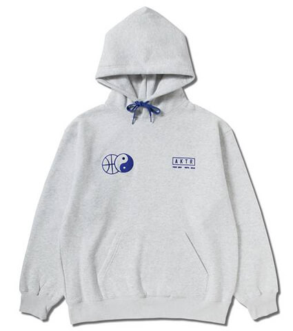 AKTR Yin-Yang Sweat Hoodie　ライトグレー